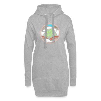 Eine D20 Fantasie - Hoodie-Kleid - Grau meliert - Vorne