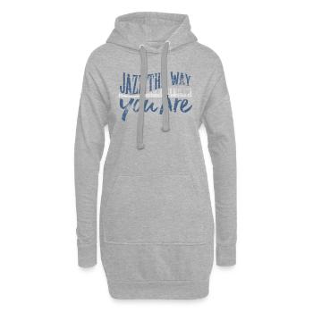 Jazz Klavier - Hoodie-Kleid - Grau meliert - Vorne