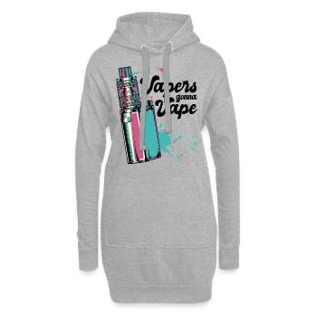 Vape - Hoodie-Kleid - Grau meliert - Vorne