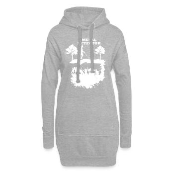 Détecteur de métaux Heavy Metal Metalcore Gift - Sweat-shirt à capuche long Femme - gris chiné - Devant