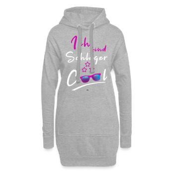 SUCCÈS DE LA FÊTE 2019 COSTUME CADEAU - Sweat-shirt à capuche long Femme - gris chiné - Devant