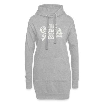 physiothérapeute - Sweat-shirt à capuche long Femme - gris chiné - Devant
