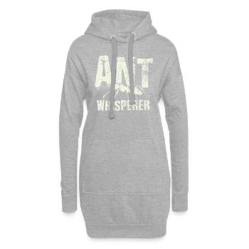 Ameisen Flüsterer - Hoodie-Kleid - Grau meliert - Vorne