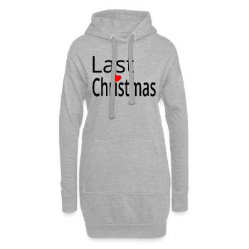 Last Christmas Weihnachten kino Lustig - Hoodie-Kleid - Grau meliert - Vorne