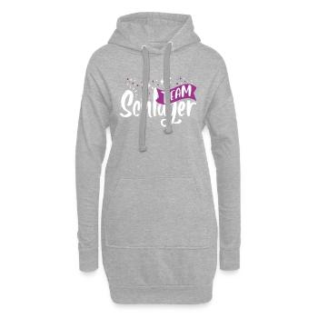Team Schlager - Hoodie-Kleid - Grau meliert - Vorne