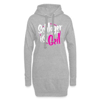 Musique Schlager - Sweat-shirt à capuche long Femme - gris chiné - Devant