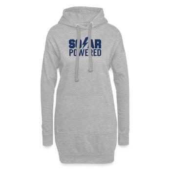 Énergie solaire énergie solaire énergie verte énergie solaire - Sweat-shirt à capuche long Femme - gris chiné - Devant