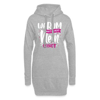 Schlager Musik - Hoodie-Kleid - Grau meliert - Vorne