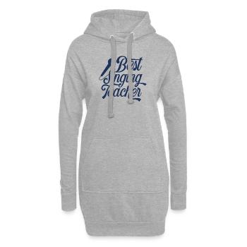 Professeur de chant chantant professeur de chant - Sweat-shirt à capuche long Femme - gris chiné - Devant