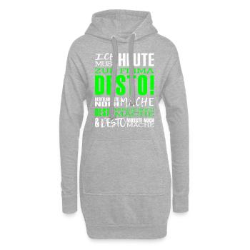 Firma Desto - Hoodie-Kleid - Grau meliert - Vorne