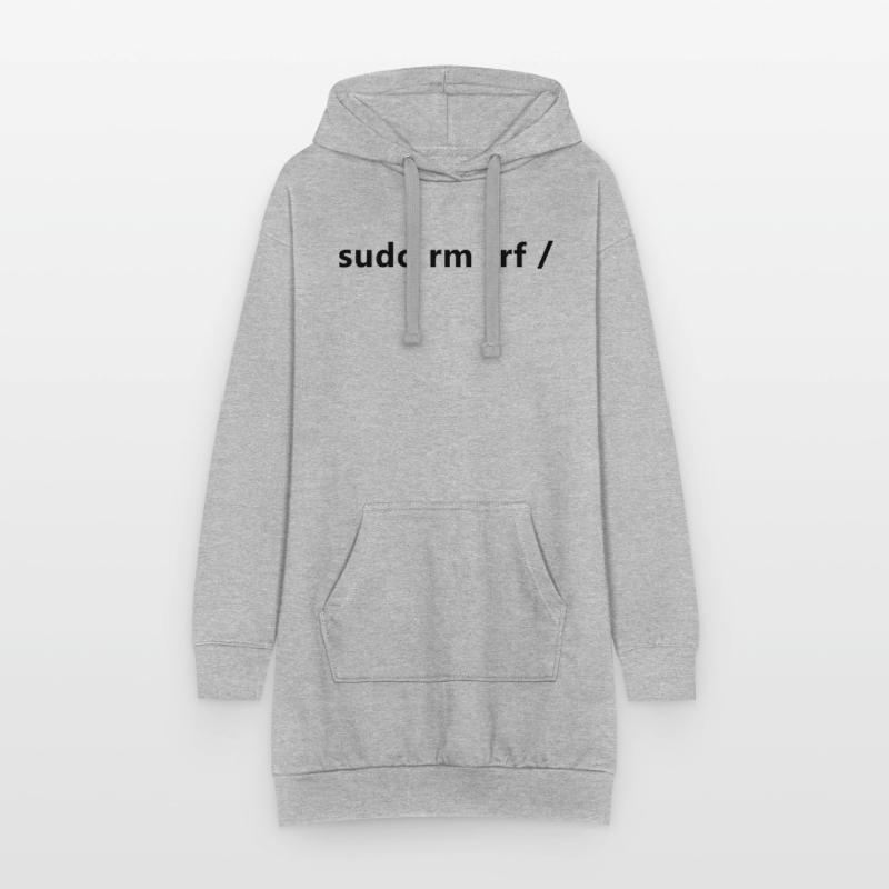 Linux Admin Programmer sudo rm rf / Sweat-shirt à capuche long Femme