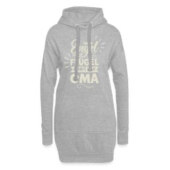 Oma Engel - Hoodie-Kleid - Grau meliert - Vorne