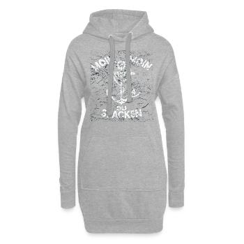 Norddeutschland Moin Moin Du Spacken - Hoodie-Kleid - Grau meliert - Vorne