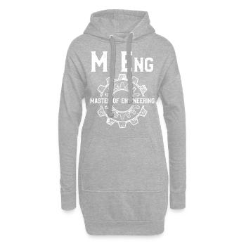 M. ENG MASTER OF ENGINEERING - Hoodie Dress - heather grey - Front