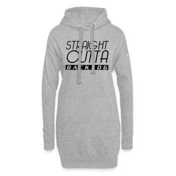 Scrum Team Backlog - Hoodie-Kleid - Grau meliert - Vorne