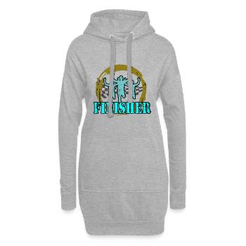 Jogger - Finisher - Hoodie-Kleid - Grau meliert - Vorne