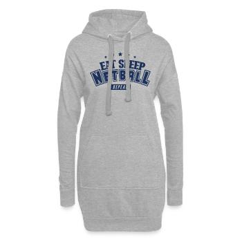 Netzball - Hoodie-Kleid - Grau meliert - Vorne