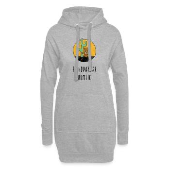 El Hopaness Romtic Hopeless Romantic - Hoodie-Kleid - Grau meliert - Vorne
