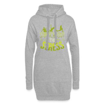 Yoga - Sweat-shirt à capuche long Femme - gris chiné - Devant