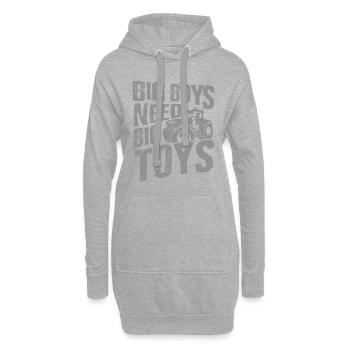 Traktor - Hoodie-Kleid - Grau meliert - Vorne