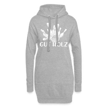 Bowling Kegeln Gut Holz Pins Kegel Bowlingkugel - Hoodie-Kleid - Grau meliert - Vorne
