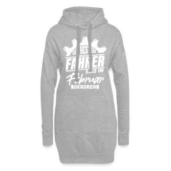 Autofahrer Auto - Hoodie-Kleid - Grau meliert - Vorne