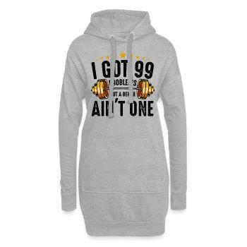 Body Builders Cadeaux Cool Bodybuilding Body Building - Sweat-shirt à capuche long Femme - gris chiné - Devant