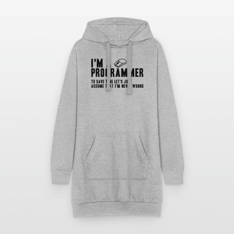 Cadeau pour programmeur Coding Programmer Sweat-shirt à capuche long Femme