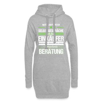 Einkäufer Einkauf Technisch Job Beruf Geschenk - Hoodie-Kleid - Grau meliert - Vorne