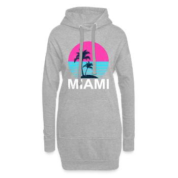 Miami Beach - Hoodie-Kleid - Grau meliert - Vorne