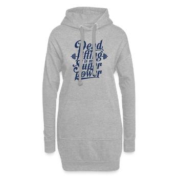 Deadlifts Deadlift élévateur de croisière deadlift gym - Sweat-shirt à capuche long Femme - gris chiné - Devant