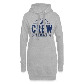 Sauvetage de chiens - Sweat-shirt à capuche long Femme - gris chiné - Devant