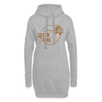 Ziegen Papa Ziegenhirte Hirte Ziege Bauer Geschenk - Hoodie-Kleid - Grau meliert - Vorne