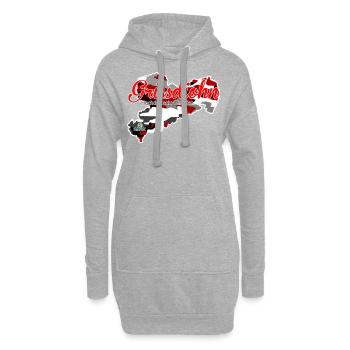 Grissdiohn - Christian - Säggsch - Hoodie-Kleid - Grau meliert - Vorne