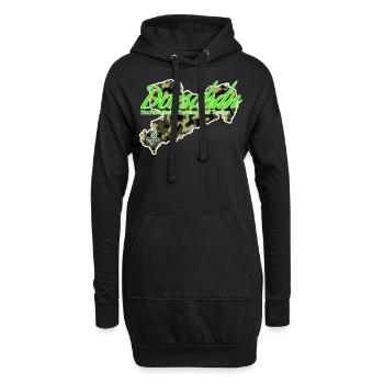 Dorschdn - Thorsten ou Torsten - Säggsch - Sweat-shirt à capuche long Femme - noir - Devant