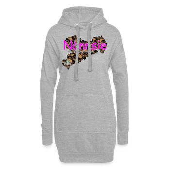 Nännsie - Nancy - Säggsch - Hoodie-Kleid - Grau meliert - Vorne