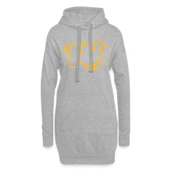 Rente Ente - Hoodie-Kleid - Grau meliert - Vorne