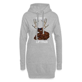 Brodolf Merry Liftmas - Hoodie-Kleid - Grau meliert - Vorne