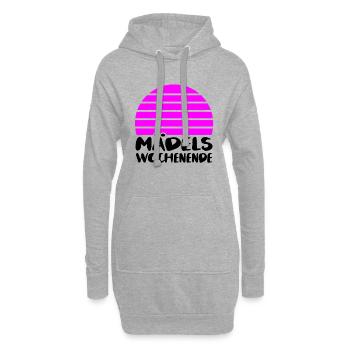 Mädelswochenende Mädelstrip Girls Trip Weekend - Hoodie-Kleid - Grau meliert - Vorne