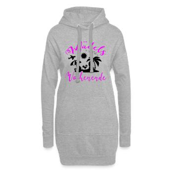 Mädelswochenende Mädelstrip Girls Trip Weekend - Hoodie-Kleid - Grau meliert - Vorne