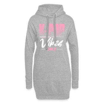 K-Pop - Hoodie-Kleid - Grau meliert - Vorne