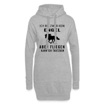 Reiterin - Hoodie-Kleid - Grau meliert - Vorne