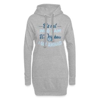 Rollstuhl - Hoodie-Kleid - Grau meliert - Vorne