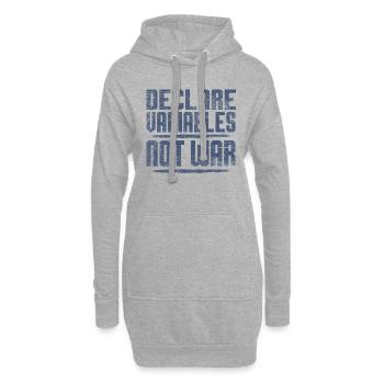 Informatik - Hoodie-Kleid - Grau meliert - Vorne