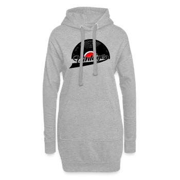 vintage schallplatte - Hoodie-Kleid - Grau meliert - Vorne
