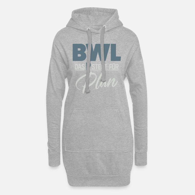 BWL - Hoodie-Kleid - Grau meliert
