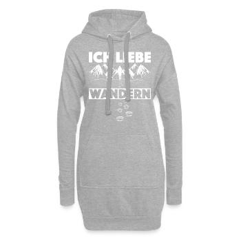 Wanderer - Hoodie-Kleid - Grau meliert - Vorne