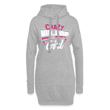 Fille de hip hop - Sweat-shirt à capuche long Femme - gris chiné - Devant