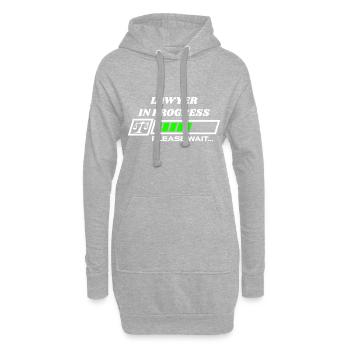 Lawyer in the works - Hoodie Dress - heather grey - Front