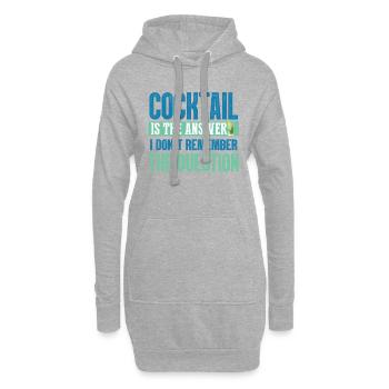 Cocktails - Hoodie-Kleid - Grau meliert - Vorne